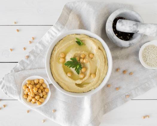 IMAGO Creative, Food, Hummus Draufsicht köstlicher Humus Konzept. Auflösung und hohe Qualität schönes Foto Copyright: imageBROKER OleksandrxLatkun ibxole08511710.jpg
