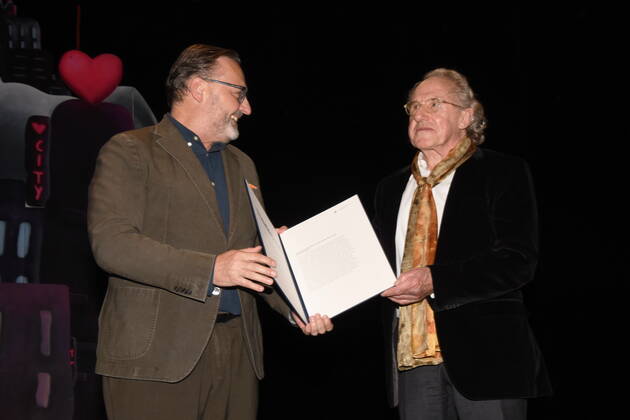 Anton Biebl Kulturreferent Walter Hess (Theaterpreis 2020) Preistraeger Muenchen 06.11.2022 Muenchner Kammerspiele Theater Foerderpreis Verleihung der Stadt Muenchen -