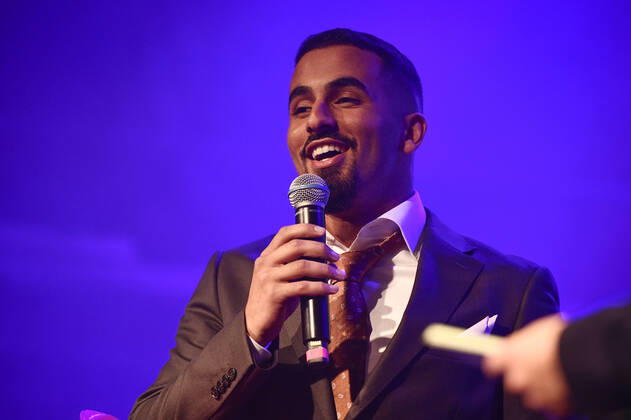 STOCKHOLM 20221110 Hani Bilal receives the award Arets young role model during the awarding of the Anders Carlberg memorial prize 2022 at Fryshuset in Stockholm Stockholm Sweden x12130x,  Copyright: xTimxAro TTx ANDERS CARLBERGS MINNESPRIS 2022