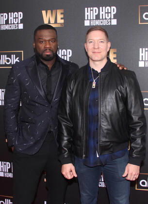 Bilder des Jahres 2022, Entertainment 11 November Entertainment Themen der Woche KW45 Entertainment Bilder des Tages NEW YORK, NY- NOVEMBER 10: Curtis 50 Cent Jackson and Joseph Sikora at WE TV s Hip Hop Homicides screening at the Crosby Street Hotel in New York City on November 10, 2022. Copyright: xErikxNielsenx