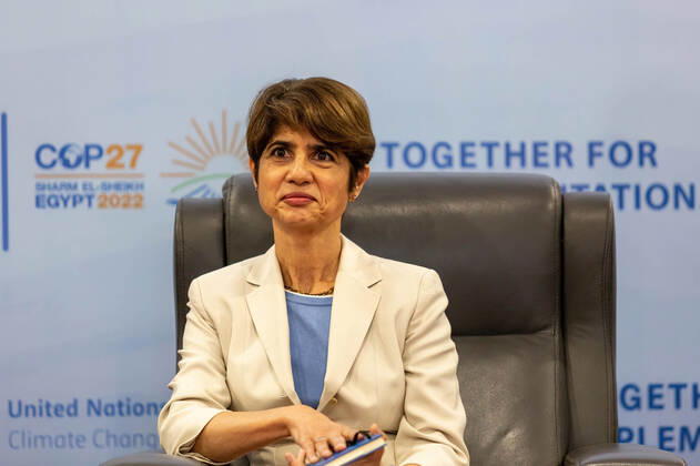 November 11, 2022, Sharm El Sheijk, South Sinai, Egypt: Pratima Rangarajan - CEO of OGCI Climate Investments speaks during a discussion panel on the fifth day of the COP27 UN Climate Change Conference, held by UNFCCC in Sharm El-Sheikh International Convention Center. COP27 is running from November 6 to November 18 in Sharm El Sheikh and focuses on the implementation of measures already agreed on during the previous COPs. The Conference also focuses on the most vulnerable communities as the climate crisis hardens life conditions of those already most disadvantaged. Sharm El Sheijk Egypt - ZUMAs197 20221111_zaa_s197_217 Copyright: xDominikaxZarzyckax