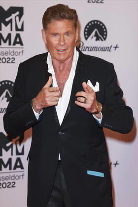 Bilder des Jahres 2022, Entertainment 11 November Entertainment Themen der Woche KW46 Entertainment Bilder des Tages November 14, 2022, Venice, Italy: David Hasselhoff attends the 2022 MTV EMAs, Europe Music Awards, at PSD Bank Dome in Dusseldorf, Germany, on 13 November 2022. Photo: Venice Italy - ZUMAm179 20221114_zep_m179_012 Copyright: xAlecxMichaelx