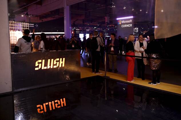 People at the Slush 2022 Startup Event in Helsinki, Finland on November 17, 2022. Helsinki Finland Copyright: xEmmixKorhonenx LKFTJK20221117120012EGXO