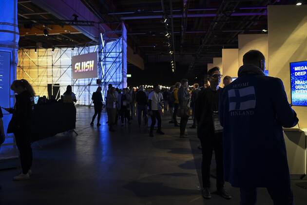 People at the Slush 2022 Startup Event in Helsinki, Finland on November 17, 2022. Helsinki Finland  Copyright: xEmmixKorhonenx LKKTF20221117142606TXMI