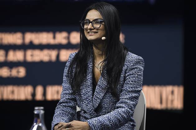 OnlyFans CEO Amrapali Gan is interviewed on stage at the Slush 2022 Startup Event in Helsinki, Finland on November 17, 2022. Helsinki Finland  Copyright: xEmmixKorhonenx LKKTF20221117162323MIKS