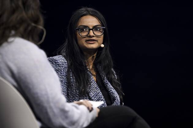 OnlyFans CEO Amrapali Gan is interviewed on stage at the Slush 2022 Startup Event in Helsinki, Finland on November 17, 2022. Helsinki Finland  Copyright: xEmmixKorhonenx LKKTF20221117162436NGDO