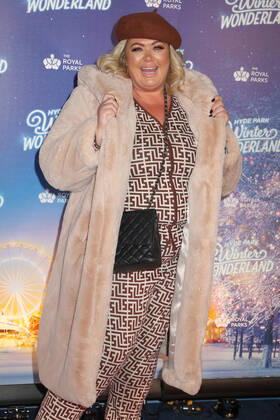 Gemma Collins attends the Hyde Park Winter Wonderland 2022 VIP Preview Night in London. NOVEMBER 17th 2022  CMYx22482