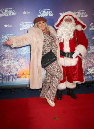 Gemma Collins attends the Hyde Park Winter Wonderland 2022 VIP Preview Night in London. NOVEMBER 17th 2022  CMYx22482