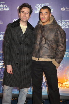 Nick Grimshaw and Meshach Henry attend the Hyde Park Winter Wonderland 2022 VIP Preview Night in London. NOVEMBER 17th 2022  CMYx22482