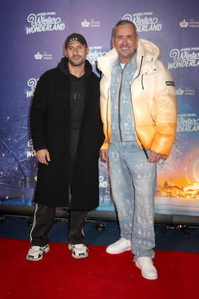 Stavros Agapiou and Fat Tony attend the Hyde Park Winter Wonderland 2022 VIP Preview Night in London. NOVEMBER 17th 2022  CMYx22482