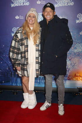 Stacey Solomon and Joe Swash attend the Hyde Park Winter Wonderland 2022 VIP Preview Night in London. NOVEMBER 17th 2022  CMYx22482
