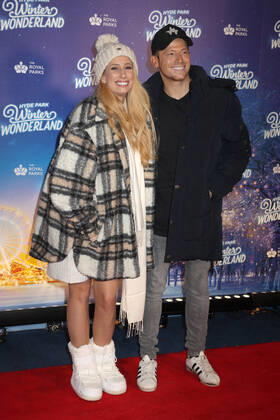 Stacey Solomon and Joe Swash attend the Hyde Park Winter Wonderland 2022 VIP Preview Night in London. NOVEMBER 17th 2022  CMYx22482