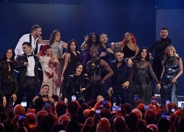 Rosalia performs onstage during the 23rd annual Latin Grammy Awards at the Michelob Ultra Arena at Mandalay Bay Resort and Casino in Las Vegas, Nevada on Thursday, November 17, 2022.  LAV20221117039 JIMxRUYMEN