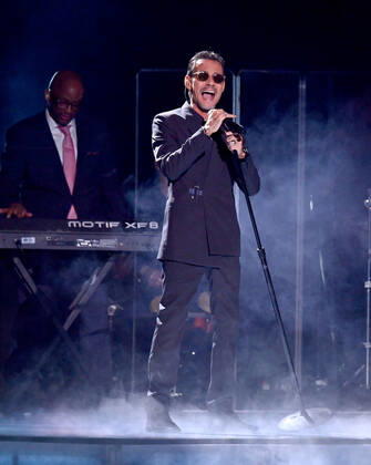 Marc Anthony performs onstage during the 23rd annual Latin Grammy Awards at the Michelob Ultra Arena at Mandalay Bay Resort and Casino in Las Vegas, Nevada on Thursday, November 17, 2022.  LAV20221117647 JIMxRUYMEN