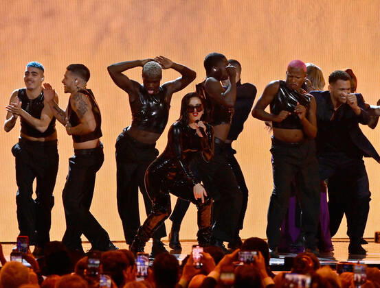 Rosalía performs onstage during the 23rd annual Latin Grammy Awards at the Michelob Ultra Arena at Mandalay Bay Resort and Casino in Las Vegas, Nevada on Thursday, November 17, 2022.  LAV20221117754 JIMxRUYMEN
