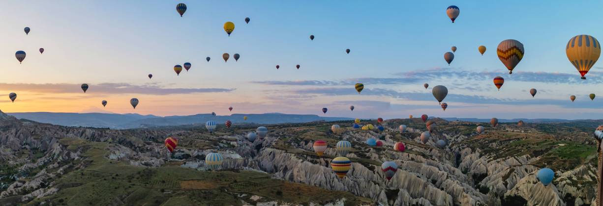 Turkey balloons Cappadocia Goreme Kapadokya , Sunrise in the mountains of Capadocia Sunrise with hot air balloons in Cappadocia, Turkey balloons in Cappadocia Goreme Kapadokya, and Sunrise in the mountains of Cappadocia. Copyright: xZoonar.com FokkexBaarssenx 19156534