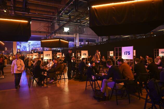 People at the Slush 2022 Startup Event in Helsinki, Finland on November 18, 2022. Helsinki Finland  Copyright: xEmmixKorhonenx LKKTF20221118131853ZKLU