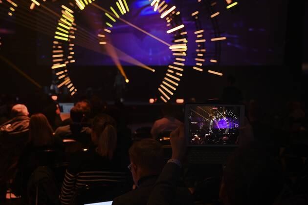 People at the Slush 2022 Startup Event in Helsinki, Finland on November 18, 2022. Helsinki Finland Copyright: xEmmixKorhonenx LKKTF20221118132053QILR