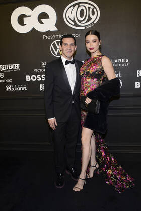 GQ Men Of tHe Year Black Carpet November 22, Mexico City, Mexico: Romel Pacheco and Alhely Fallah attend the black carpet of the GQ Men Of The Year Awards at Proyecto Publicol Prim. on November 22, 2022 in Mexico City, Mexico. (Photo by Carlos Tischler Eyepix Group) Copyright: xCarlosxTischler xEyepixxGroupx CT_22112022_81878