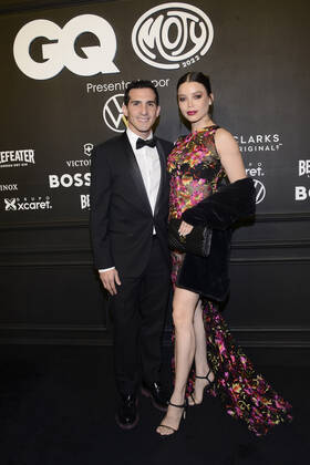 GQ Men Of tHe Year Black Carpet November 22, Mexico City, Mexico: Romel Pacheco and Alhely Fallah attend the black carpet of the GQ Men Of The Year Awards at Proyecto Publicol Prim. on November 22, 2022 in Mexico City, Mexico. (Photo by Carlos Tischler Eyepix Group) Copyright: xCarlosxTischler xEyepixxGroupx CT_22112022_81879