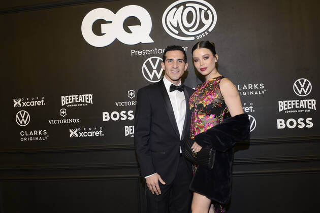 GQ Men Of tHe Year Black Carpet November 22, Mexico City, Mexico: Romel Pacheco and Alhely Fallah attend the black carpet of the GQ Men Of The Year Awards at Proyecto Publicol Prim. on November 22, 2022 in Mexico City, Mexico. (Photo by Carlos Tischler Eyepix Group) Copyright: xCarlosxTischler xEyepixxGroupx CT_22112022_81882