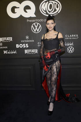 GQ Men Of tHe Year Black Carpet November 22, Mexico City, Mexico: Julieta Emilia Cazzuchelli ˜Cazzu™ attends the black carpet of the GQ Men Of The Year Awards at Proyecto Publicol Prim. on November 22, 2022 in Mexico City, Mexico. (Photo by Carlos Tischler Eyepix Group) Copyright: xCarlosxTischler xEyepixxGroupx CT_22112022_82026
