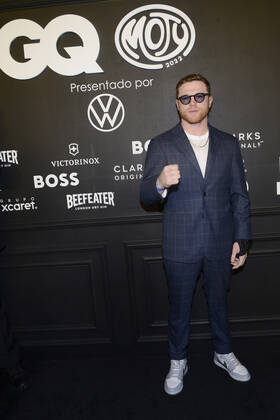 GQ Men Of tHe Year Black Carpet November 22, Mexico City, Mexico: Saul Alvarez ˜El Canelo™ attends the black carpet of the GQ Men Of The Year Awards at Proyecto Publicol Prim. on November 22, 2022 in Mexico City, Mexico. (Photo by Carlos Tischler Eyepix Group) Copyright: xCarlosxTischler xEyepixxGroupx CT_22112022_82064