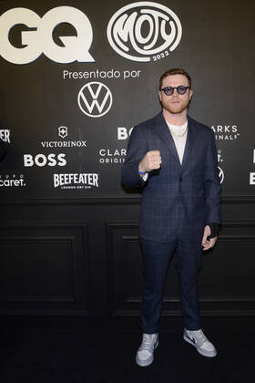 GQ Men Of tHe Year Black Carpet November 22, Mexico City, Mexico: Saul Alvarez ˜El Canelo™ attends the black carpet of the GQ Men Of The Year Awards at Proyecto Publicol Prim. on November 22, 2022 in Mexico City, Mexico. (Photo by Carlos Tischler Eyepix Group) Copyright: xCarlosxTischler xEyepixxGroupx CT_22112022_82065