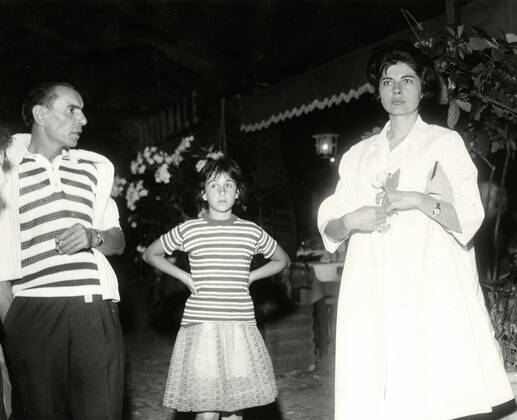 Empress Soraya Esfandiary-Bakhtiary of Iran on her holidays, Portofino, Italy 1960s 