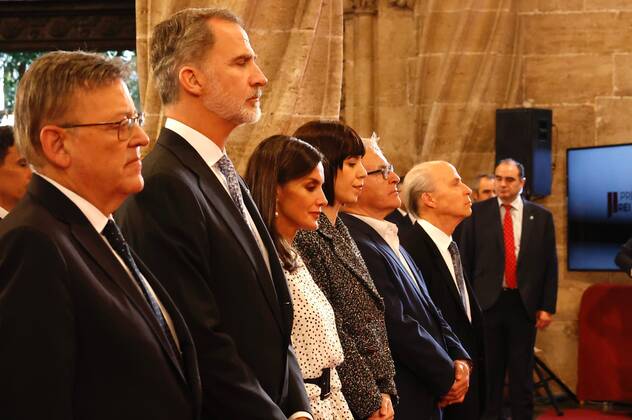 25-11-2022 Valencia Queen Letizia and King Felipe attend the 34th King Jaume I awards ceremony in Valencia, Spain. Â  Copyright: xPPEx