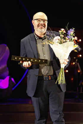 Paul Hankinson bei der Verleihung des Deutschen Theaterpreises Der Faust 2022 im Düsseldorfer Schauspielhaus. Düsseldorf, 26.11.2022