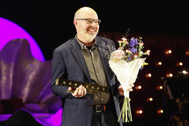 Paul Hankinson bei der Verleihung des Deutschen Theaterpreises Der Faust 2022 im Düsseldorfer Schauspielhaus. Düsseldorf, 26.11.2022