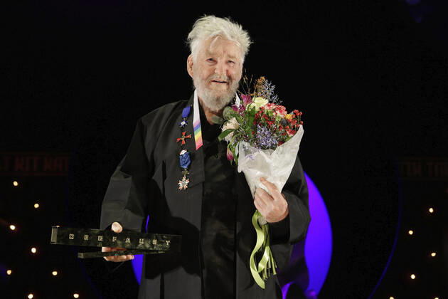 Achim Freyer bei der Verleihung des Deutschen Theaterpreises Der Faust 2022 im Düsseldorfer Schauspielhaus. Düsseldorf, 26.11.2022
