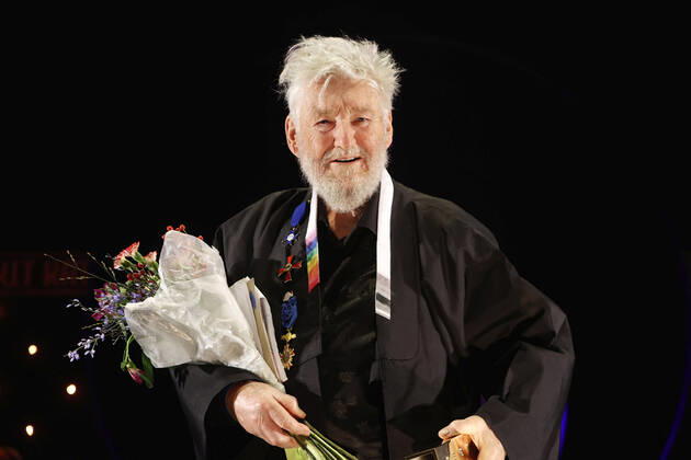 Achim Freyer bei der Verleihung des Deutschen Theaterpreises Der Faust 2022 im Düsseldorfer Schauspielhaus. Düsseldorf, 26.11.2022