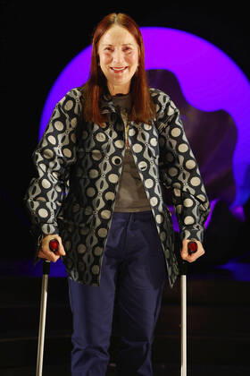Beatrice Cordua bei der Verleihung des Deutschen Theaterpreises Der Faust 2022 im Düsseldorfer Schauspielhaus. Düsseldorf, 26.11.2022