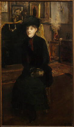 RECORD DATE NOT STATED Portrait of Mary Cassat (1845-1926), painter, 1885. Creator: Jacques Emile Blanche. Copyright:xHeritagexArt HeritagexImagesx IMAGO ,2923295 ! ACHTUNG: AUFNAHMEDATUM GESCHÄTZT!  Copyright:HeritagexArt HeritagexImagesx IMAGO