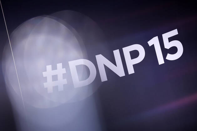 Das Logo des 15. Deutschen Nachhaltigkeitspreis 2022 im Maritim Hotel. Düsseldorf, 02.12.2022 NRW Deutschland Copyright: xChristophxHardtx