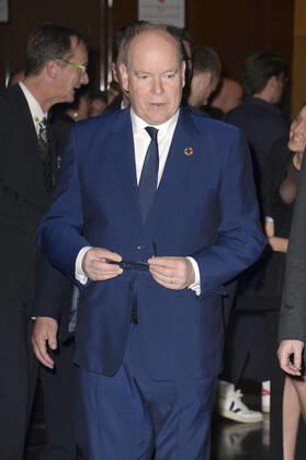 Fürst Albert II. von Monaco bei der Verleihung des 15. Deutschen Nachhaltigkeitspreises 2022 im Maritim Hotel. Düsseldorf, 02.12.2022