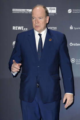 Fürst Albert II. von Monaco bei der Verleihung des 15. Deutschen Nachhaltigkeitspreises 2022 im Maritim Hotel. Düsseldorf, 02.12.2022
