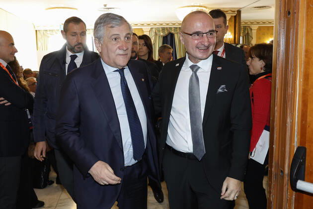 December 3, 2022, ROME, ITALY: Italian Foreign Minister and Deputy Prime Minister Antonio Tajani (L) and Gordan Grli?-Radman, Minister of Foreign and European Affairs, Croatia during a bilateral meeting at Rome Med 2022, Mediterranean Dialogues conference in Rome, Italy, 03 December 2022..ANSA FABIO FRUSTACI ROME ITALY  - ZUMAa110 20221203_zaf_a110_030 Copyright: xFabioxFrustacix