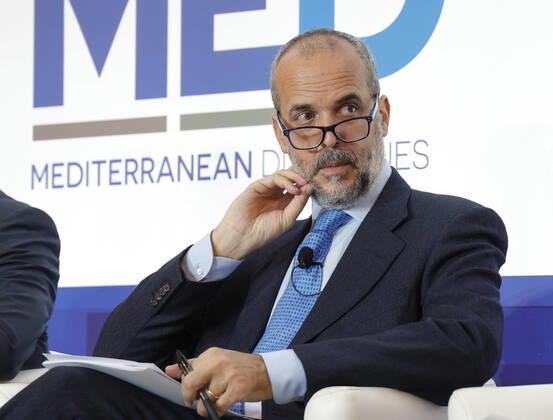 December 3, 2022, Roma, Italia: Secretariat of State Holy See, Paolo Conversi during the Rome MED 2022 - Mediterranean Dialogues, the annual initiative promoted by the Italian Foreign Minister and ISPI (Italian Institute of International Political Studies), in Rome, Italy, 3 December 2022. ANSA GIUSEPPE LAMI. Roma Italia - ZUMAa110 20221203_zaf_a110_087 Copyright: xGiuseppexLamix