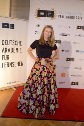 Verleihung der DAfFNE-Auszeichnung 2022 Ankunft zur Verleihung der DAfFNE-Deutsche Akademie für Fernsehen, Auszeichnung 2022 im Meistersall in Berlin am 03.12.2022
