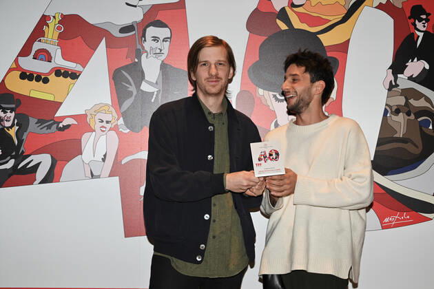Torinoi,Italy Torino Film Festival 40th edition photocall awards ceremony In the picture:OLD TRIKS director Edoardo Pasquini and Viktor Ivanov Special Jury Prize Spazio Italia Italian Short Film Competition  Copyright: xNickxZonnax xipa-agency.netx xNickxZonnax IPA_IPA34882860