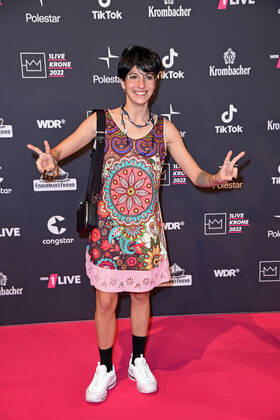 Shirli Miller bei der 1live Krone 2022 in der Jahrhunderthalle in Bochum am 08.12.2022