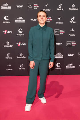 1LIVE Krone Verleihung in Bochum Annika Gerhard auf dem roten Teppich bei der Verleihung der 1LIVE Krone in der Jahrhunderthalle in Bochum. Copyright: xEventpressxGolejewskix