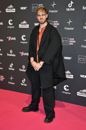 Sebastian Meyer bei der 23. Verleihung der 1Live Krone 2022 in der Jahrhunderthalle. Bochum, 08.12.2022