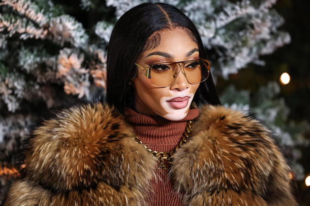 Bilder des Jahres 2022, Entertainment 12 Dezember Entertainment Themen der Woche KW49 REVOLVE x AT&T Present REVOLVE Winterland Canadian fashion model and public spokesperson on the skin condition vitiligo Winnie Harlow arrives at REVOLVE x AT&T Present REVOLVE Winterland held at 55 N La Cienega Boulevard on December 8, 2022 in Beverly Hills, Los Angeles, California, United States. 55 N La Cienega Boulevard, Beverly Hills, Los Angeles, California California United States  Copyright: xImagexPressxAgencyx originalFilename: collin-revolvex221208_npPIC.jpg