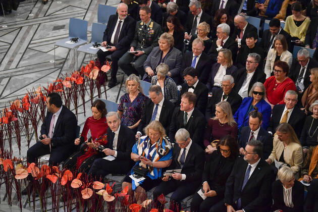 Oslo 20221210 Public Norway and the political leadership have found their places before the awarding of the Nobel Peace Prize for 2022 in an Oslo townhouse on Saturday Oslo Norway xx,  Copyright: xRodrigoxFreitasx pyZPNnndQDU