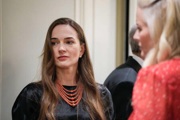 Oslo 20221210 Oleksandra Matviytsyuk, who represents the Ukrainian organization Center for Civil Liberties CCL arrives at the banquet at the Grand Hotel after the award ceremony of the Nobel Peace Prize for 2022 in Oslo City Hall earlier in the day Oslo Norway xx,  Copyright: xBeatexOmaxDahlex HS-w1YhQPFA