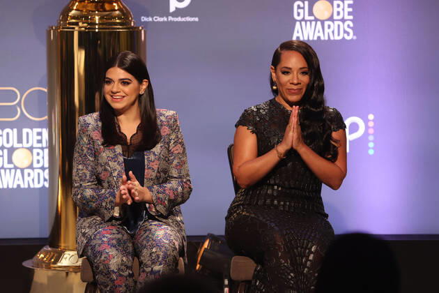 80th Annual Golden Globe Awards Nominations at the Beverly Hilton Hotel Featuring: Mayan Lopez, Selenis Leyva Where: Los Angeles, California, United States When: 12 Dec 2022 Credit: FAYES VISION startraksphoto.com Cover Images Copyright: xx 52274696 EDITORIAL USE ONLY. NOT FOR USE BY NEWSPAPERS BASED IN THE UK.